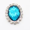 20x24mm Oval Acrylic Rhinestone Flatback Buttons for Handmade Jewelry and DIY Clothing Accessories