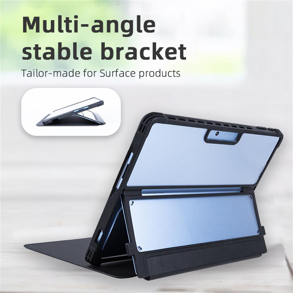 For Microsoft Surface Pro 11/10/9 Case PU Leather+Acrylic+TPU Protective Tablet Cover