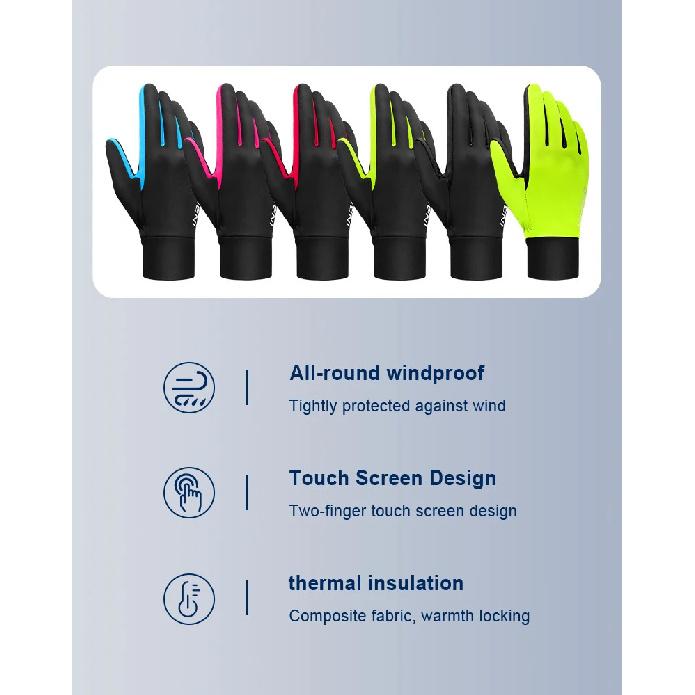 INBIKE Cycling Gloves for Men Women Warm Fleece Winter Biking Glove for Riding Bicycle Gloves Waterproof Touchscreen Accessories