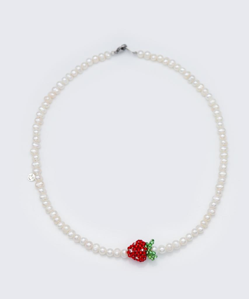 Bonbeau Juicy Fresh Water Pearl Necklace Colored Beads Fruit Pendant Freshwater Pearl Necklace