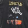 HANES 90s Old USA Made US NAVY Navy DESTINY IN SPACE Short Sleeve T-shirt Men's Used