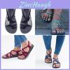 Sandali Infradito Flat Bohemien Con Fasce Eleganti Per Eleganti Uscite Estive