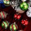 12pcs Plastic Electroplated Hanging Balls 6cm Xmas Tree Pendants  Home New Year Festival Gift