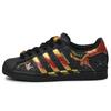 Originals SUPERSTAR Low Top Skateboard Shoes Unisex Black Red Gold EG4959(Team96-)