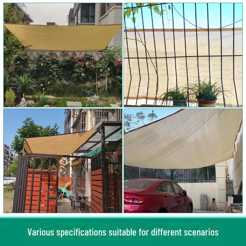 Beige Cross-Border Sunshade Net for Courtyard, Balcony Privacy & Insulation