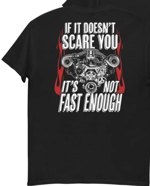 

Drag Racing T-Shirt: Twin Turbo Engine, Gear Head Gift L