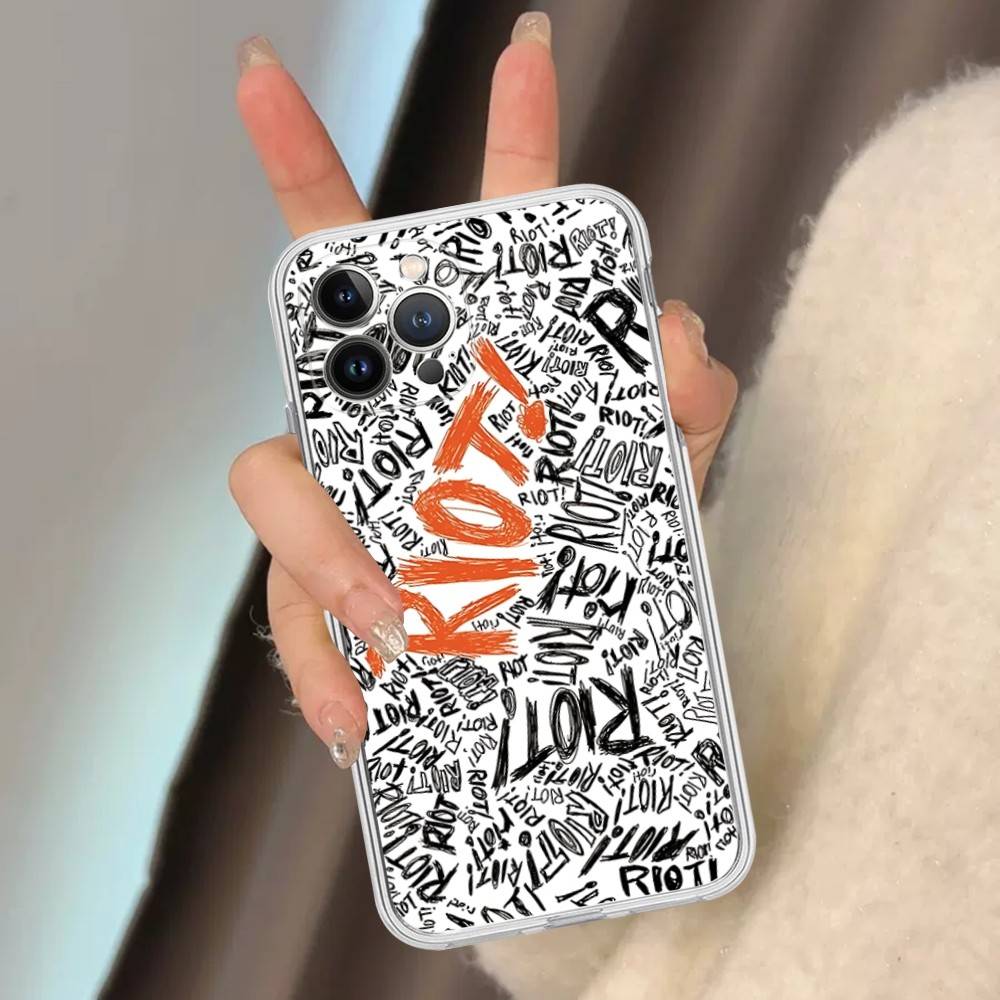 Red Hot Chili P-Peppers Band Transparent Phone Case For IPhone 17 Air 16 Pro Max 15 14 13 12 11Plus Shockproof Cover