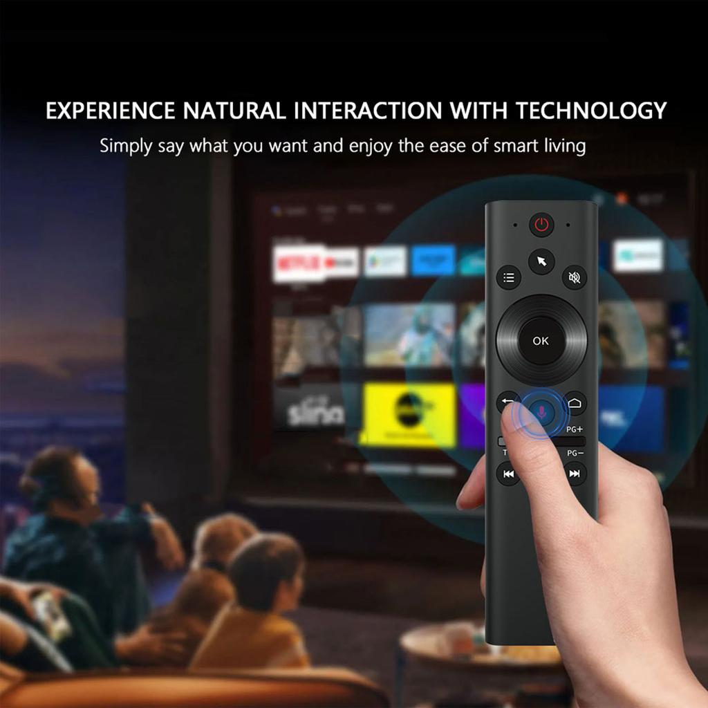 2.4G Bluetooth5.0 Wireless Voice Remote Control IR Learning Air Mouse 6 Axis Gyroscope Replace Air Mouse for PC Projector TV Box