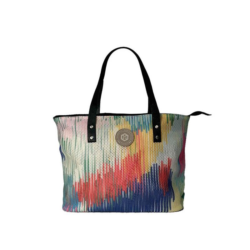 2024 Новая модная женская сумка с принтом из двойной сетчатой ​​ткани — фото 4