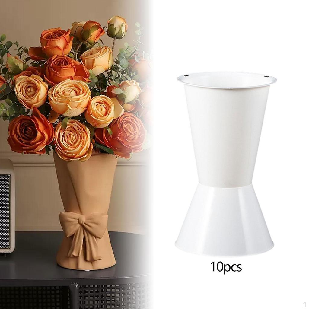 10 Stück Blumeneimer Kegelvase Dekorativ Mehrzweck Blumenarrangement