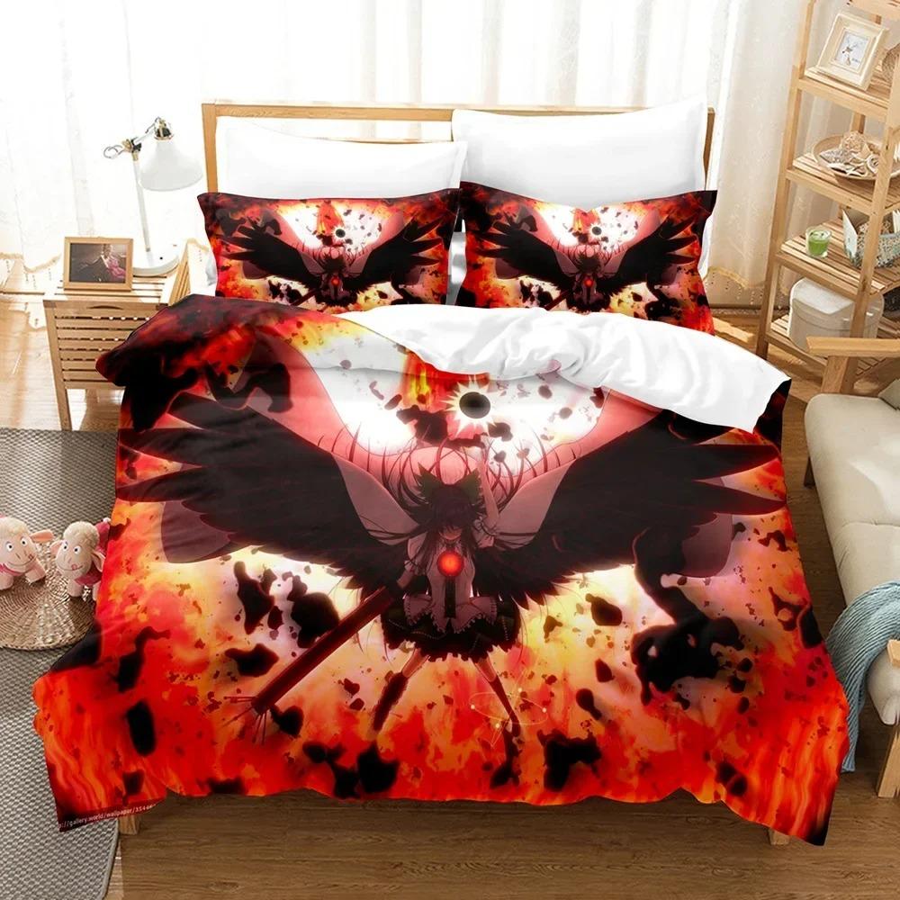 Comforter Fire Force Bedding Set Twin Full Queen King Size Anime Bed Set Aldult Kid Bedroom Decor Gift