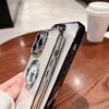 Luksusowe Platerowane Etui z Logo z Otworem, Puste, na iPhone 14 13 11 12 Pro Xr X Xs Max 7 8 Plus Se3, Miękkie Przezroczyste Odporne na Wstrząsy