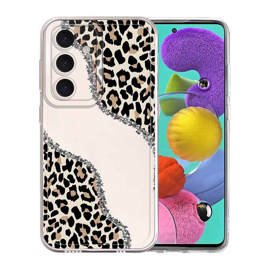 Minimalist Leopard Print Case for Samsung Galaxy A57 A54 A15 A34 A35 A55 A56 A25 A51 A36 A37 A52 A14 A16 A52 A17 A26 A24 Phone