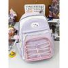 The new schoolbag is fresh and sweet, candy-colored backpack, lightweight spring outing for junior high school students, and large-capacity backpack.