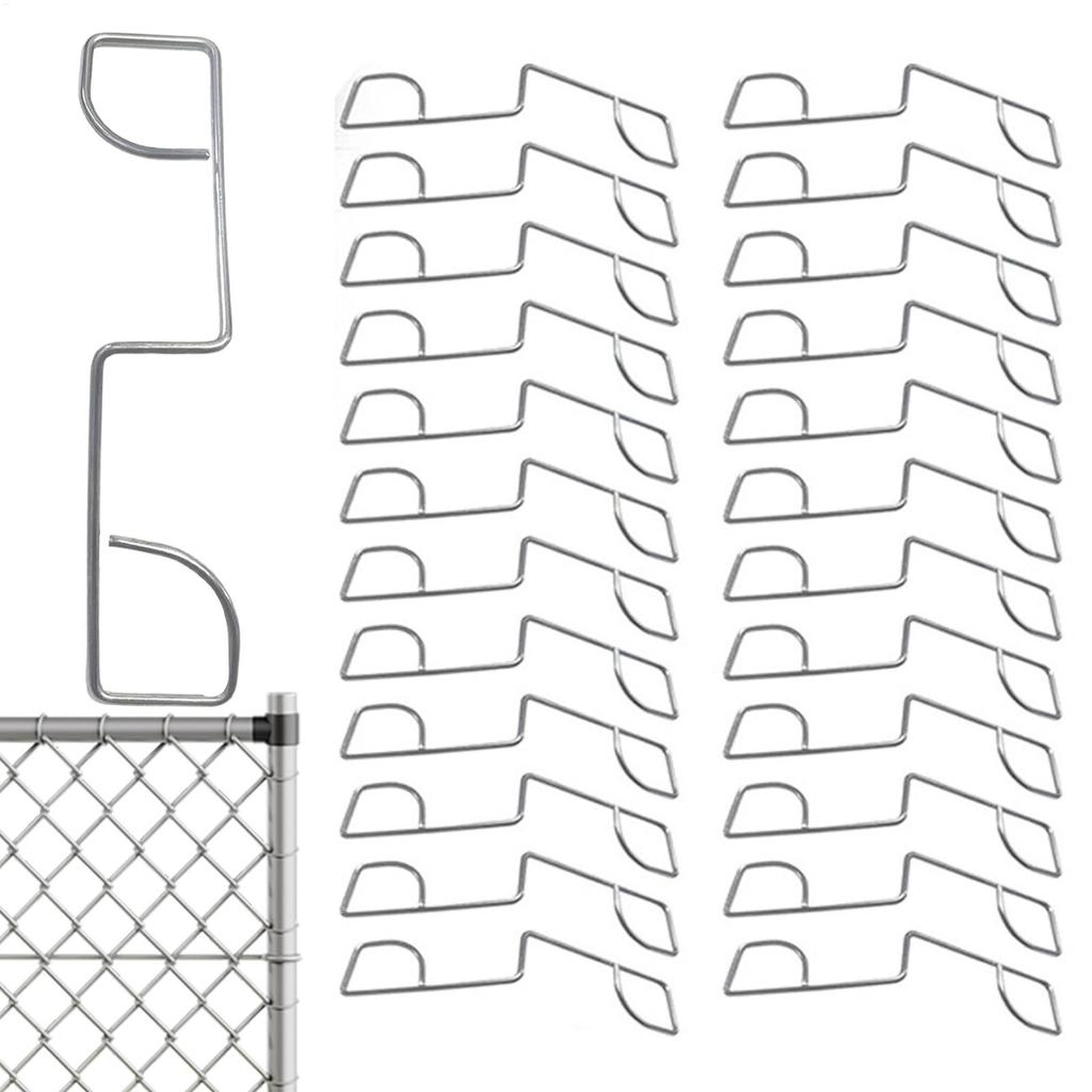 Fence Tensioner 25PC Fence Post Fasteners Stainless Steel Garden Post Tensioning Clamps for Agricultural Farm Highway Sport Lawn