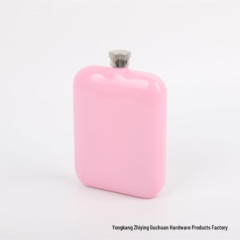 Enshou Su 304 Stainless Steel Square Hip Flask