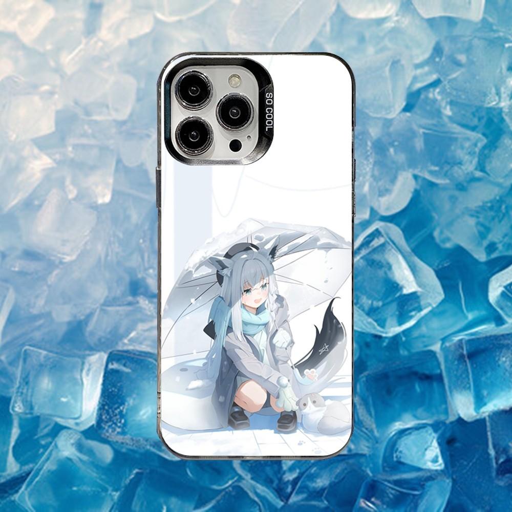 

S-Shirakami Fubuki Phone Case For iPhone 16,15,14,13,12,11,Mini,Pro,SE,MAX White Matte Shockproof Cover iPhone12PRO