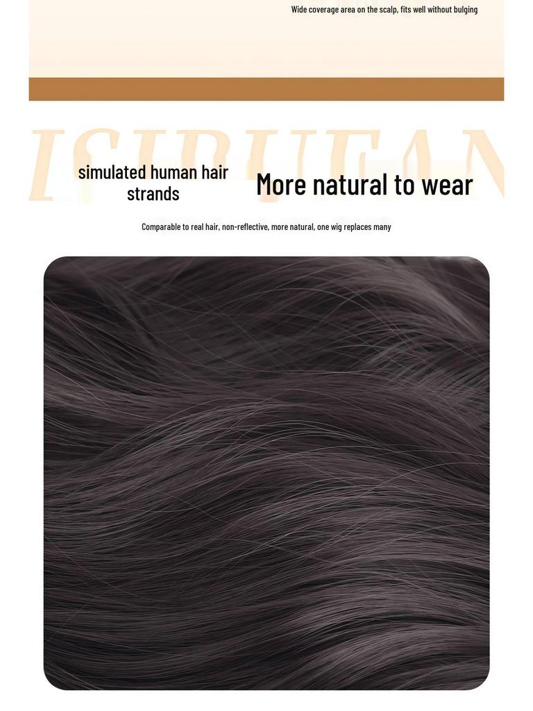 Upgraded Large Scalp Wig: Natural, Traceless Water Wave, Free Parting, No Hairnet Needed