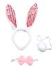 Clearstone Cosplay Halloween Rabbit Headband Set Unisex White