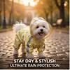 Adorable Impermeable para Perros de Cuatro Patas con Estampado de Frutas, Cobertura Total, Impermeable, con Agujero para Correa, para Perros Pequeños y Medianos, Días Lluviosos al Aire Libre, XS-XXL