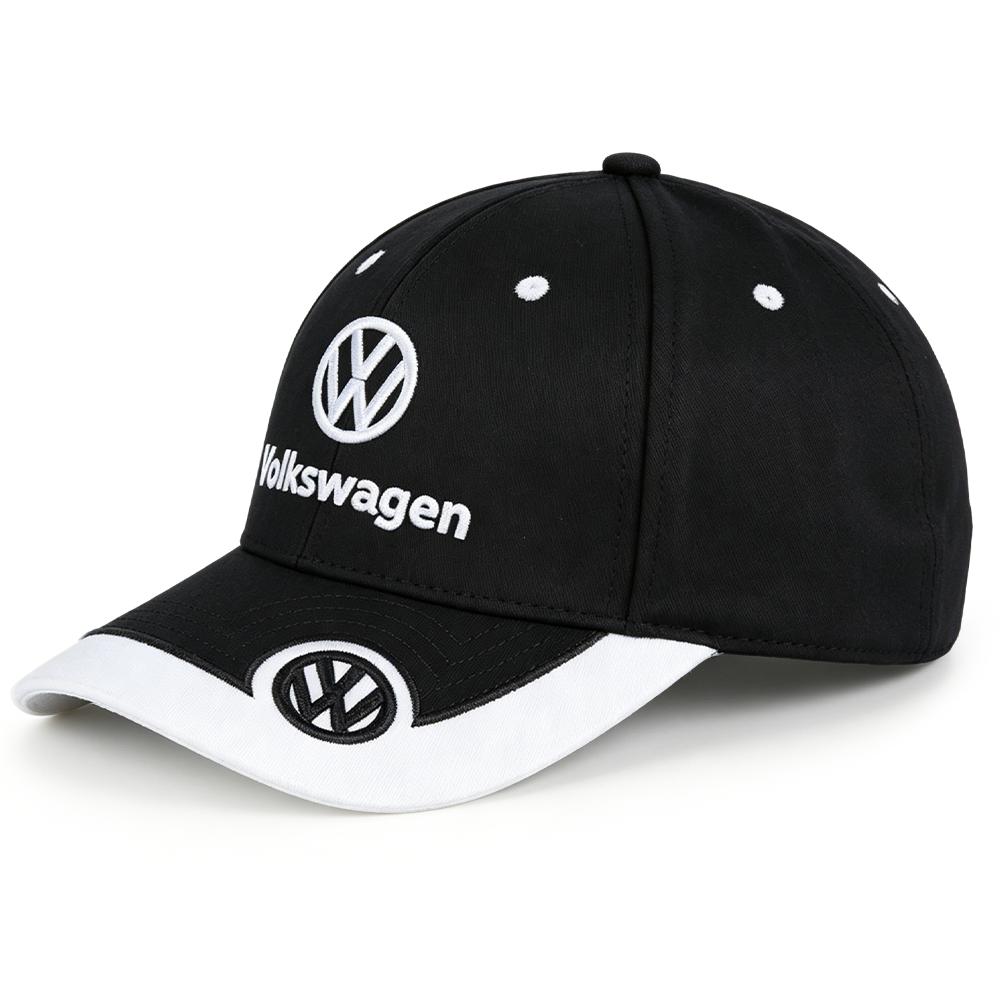 T27Valve Stems Caps Car Logo Adjustable Embroidery Baseball Cap Hat UV Protection For Volkswagen VW GTI Golf Polo Passat Tiguan RLi