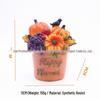 Pumpkin Owl and Turkey Harvest Festival Resin Figurine Decoration