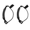1 Pair Kayak Canoe Boat Side Mount Carry Handle with Bungee Cord Black