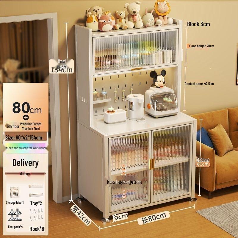 Large Capacity Floor-Standing Baby Formula Feeding Storage Cabinet and Shelf