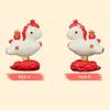 Cartoon Zodiac Pony Ornaments Pony Shape Resin Horse Mascot 2026 Horse Year Kawaii Horse Spring ornament Car Interior