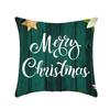 New Christmas Pillowcase Linen Print Elk Gingerbread Man Decoration Festive Pillowcase