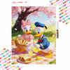 Disney Donald Duck Daisy Picnic Diamond Painting Art Kit Handmade DIY5D Home Decor Gift