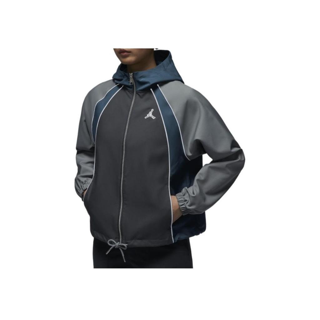Nike FW24 Casual Comfortable Hooded Jacket Women Jackets Blue Gray HQ4890-060