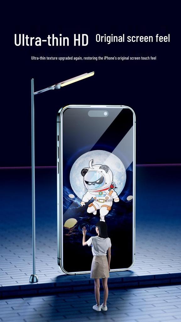 Azeada Privacy Tempered Film for iPhone 12 Pro/XS Max: 16, 15, 14 with HD Blue Light Filter