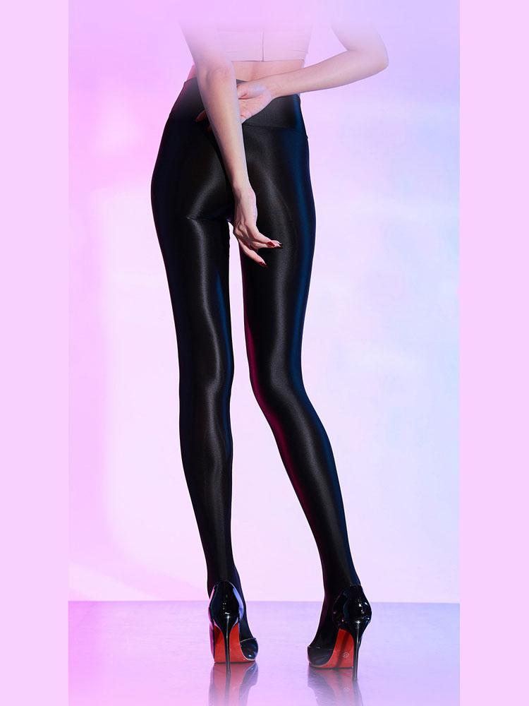8 Damen Strumpfhosen Öl Glänzend Glänzend Elastische Strumpfhosen Hohe Taille Leggings Formwäsche Frau Dessous Sexy Slip Strumpfhosen
