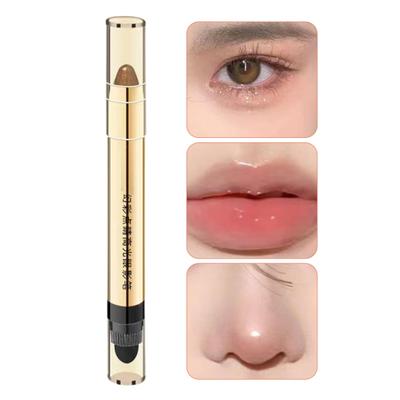 Eye Shadow Pencil Double Heads Waterproof Long Lasting Smudge-proof High Pigmented Eye Shadow Pen Highlight Eyeshadow Stick