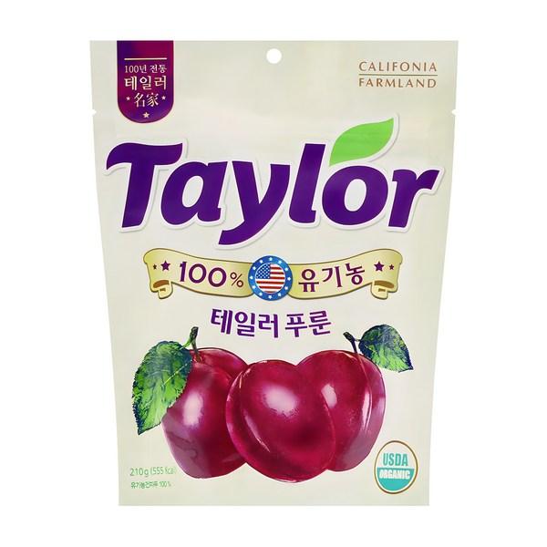 Taylor organic dried plums, 210g, 1 piece, Korean nuts