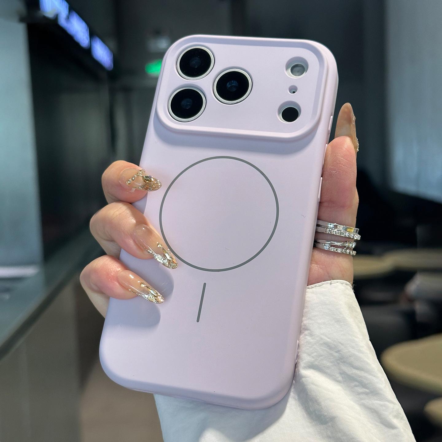 

Original Matte Skin Liquid Silicone Soft Phone Case for iPhone Air 17 16 16E 15 14 Plus 13 12 11 Pro Max Mag Safe Magnetic Cover For iPhone X XS