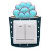 Luminous 3D Succulent Soft Rubber Switch Cover & Wall Decoration