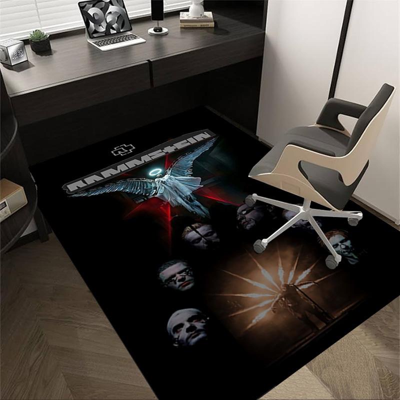 

1pc Rammstein Angel Home Office, Durable Polyester Floor Mat with Easy, Office Decor, Urban Style, Nonslip Backing, Highquality Fabric 60cm by 90cm
