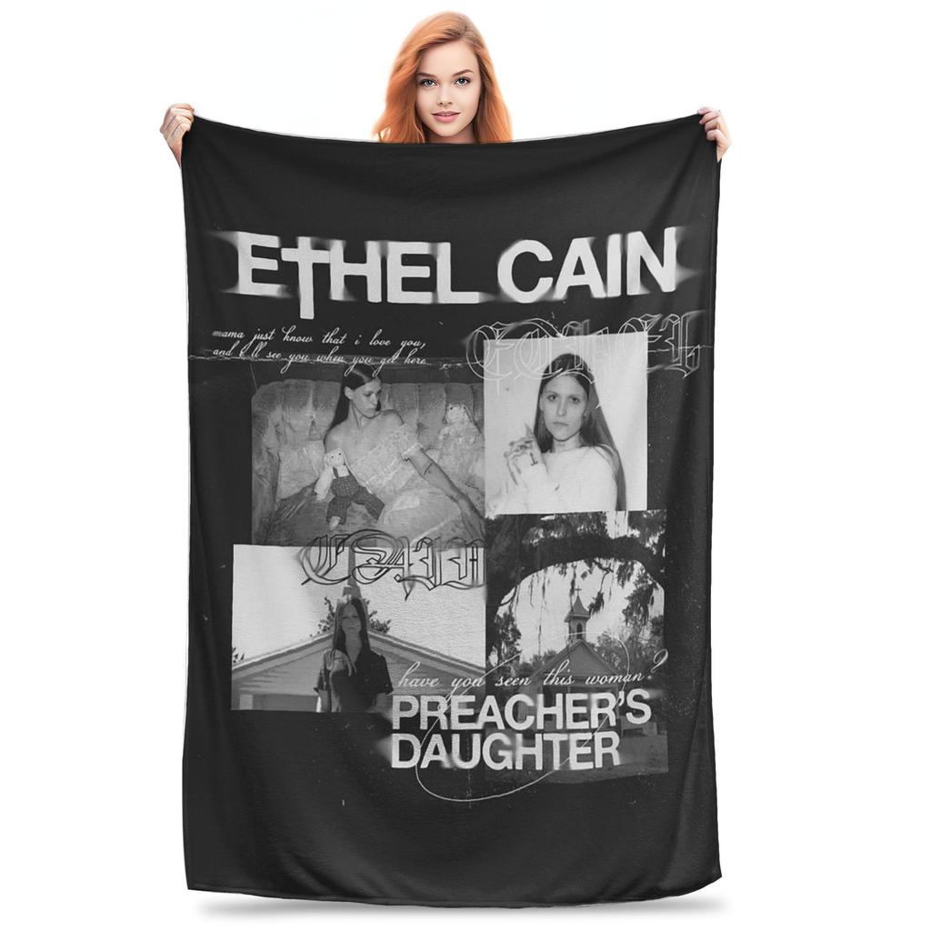 Ethel Cain Singer Album Music Tour 2024 Blankets Portable Fleece Throw Blanket for Couch Bedding Office Throws Bedspread Quilt