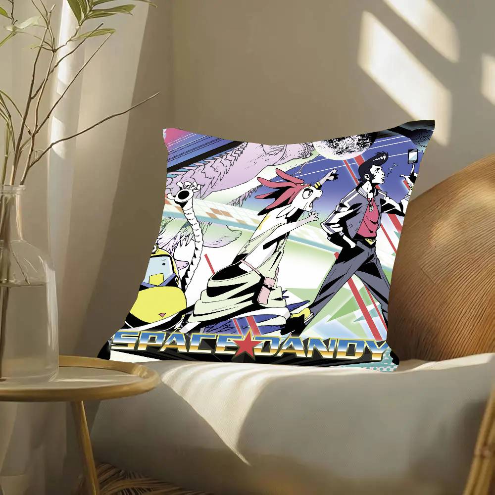 Space D-Dandy Anime Pillow Case Fashion Square Pillowcase Bedroom Sofa Room Ins Decoration Leisure