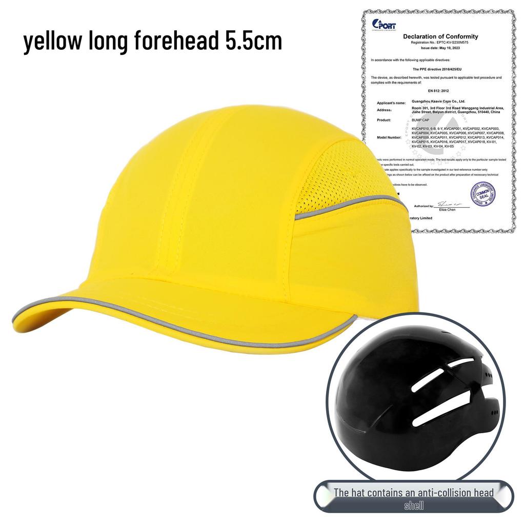 CE Certified Lightweight Anti-Collision Helmet: Summer Breathable Quick-Drying Labor Protection Cap