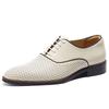 Leather Dress Single Shoes Lace-up Large Size Wedding Shoes Men's Hollow Cowhide Men's Business Leather Shoes
