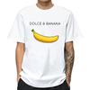 Herren T-Shirt Hohe Qualität Baumwolle Lustiger Bananen Druck Locker O-Ausschnitt Herren Kurzarm Lässig f