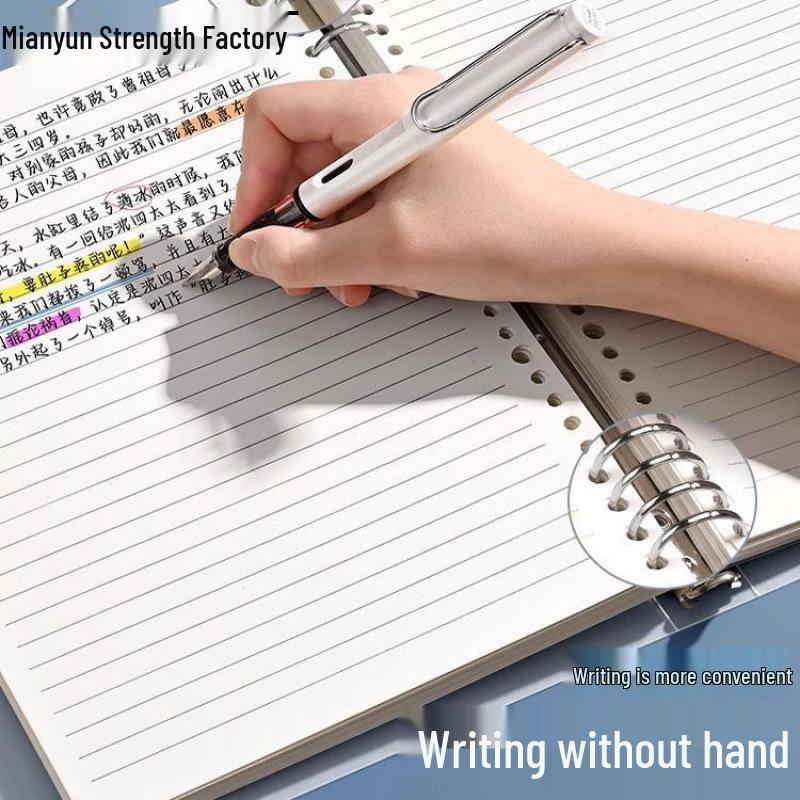 B5 Häftesbindare med Bekvämt Grepp och Tjocka Lösbladspåfyllningar för Studenter