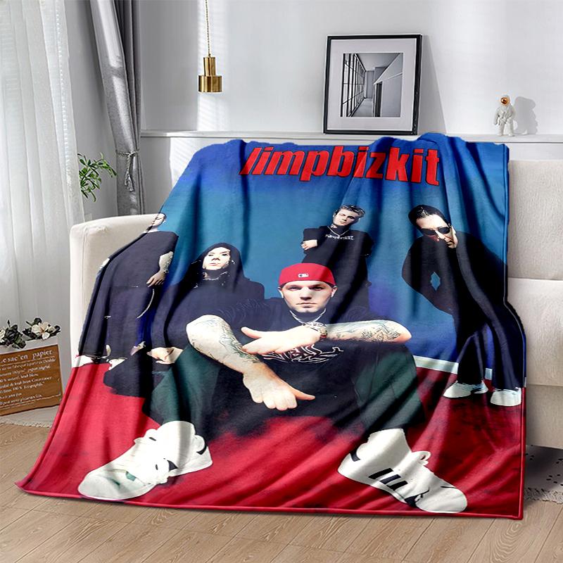 Limp Bizkit Flannel Blanket Soft All-Season Throw, Design for Camping, Car Travel, Hiking Sofa, Bed, Office Perfect Gift for Parties