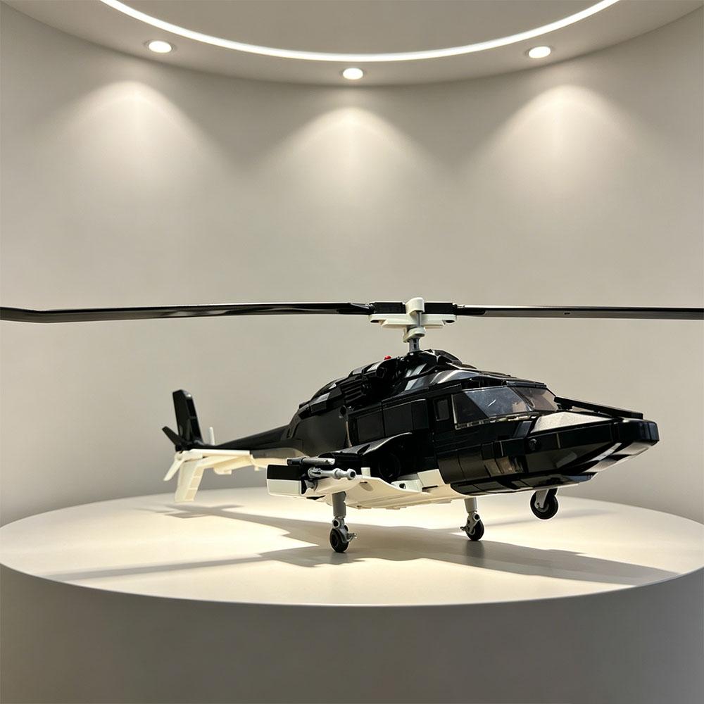 Modello Militare Mattoncini da Costruzione Moc Elicottero Operazioni Speciali Air Wolf Blocchi Tecnologici Regali Festa di Natale Regali per Feste