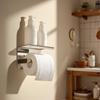 cmaos No-Drill Stainless Steel Toilet Paper Holder