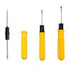 Two-Way Slotted & Phillips Screwdriver Set (2", 3", 4") - Yellow Handle, New Material