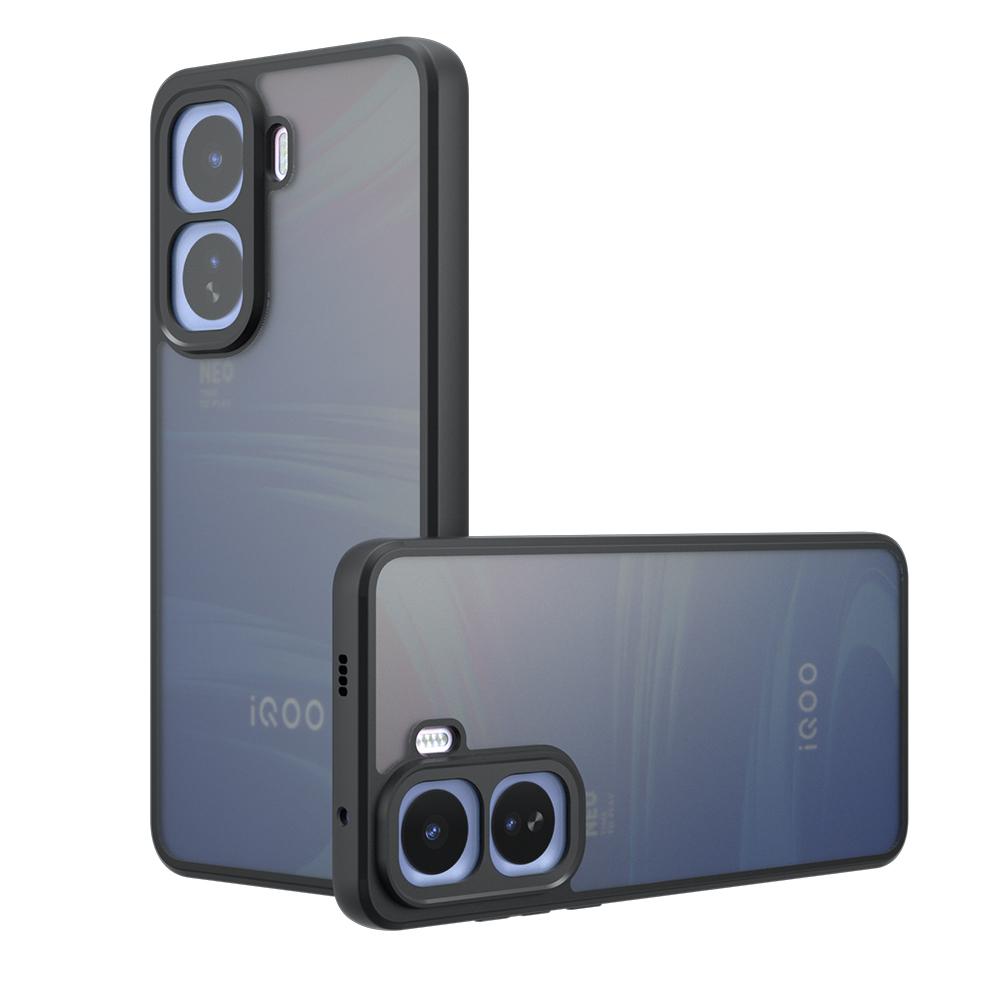 

Transparent Cover for iQOO Neo 11 Case Ultra Thin Matte Translucent & Clear Full Protection Funda Capa for iQOO Neo 11 матовий чорний колір